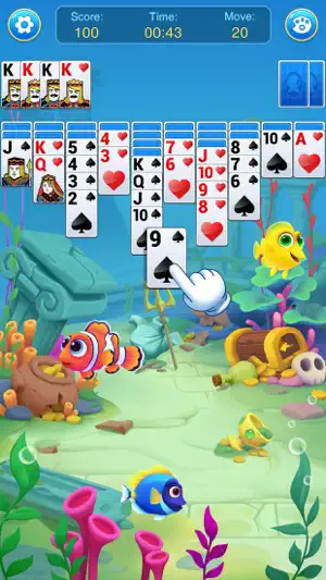 Spider Solitaire Fish Games screenshot 2