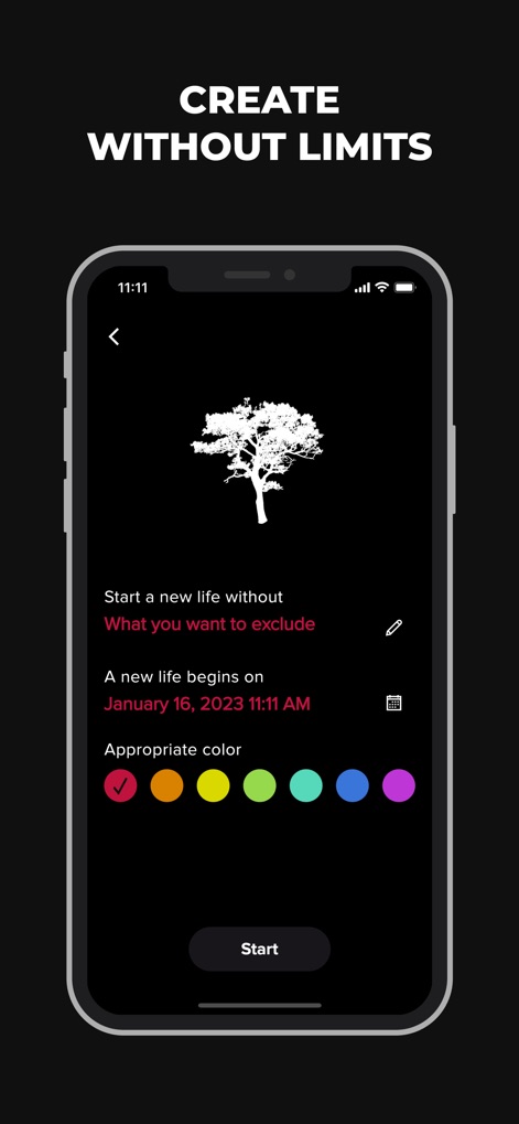 Bad Habit Break - Users can effortlessly set up new habits by defining what they want to exclude and selecting an appropriate color to personalize the habit's appearance.