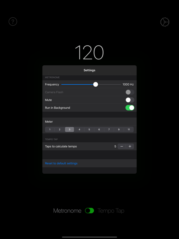 Flashy Metronome iPad screenshot 3 - Music app