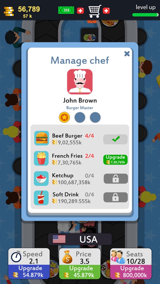 #5. Idle Food Tycoon Game (iOS) โดย: Fazal Rehman