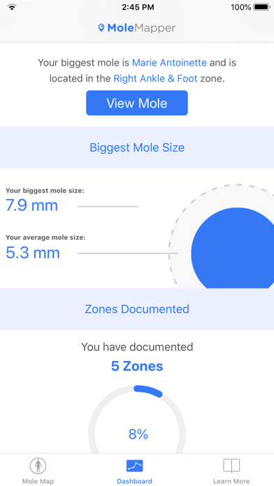 Mole Mapper Melanoma Study Screenshot