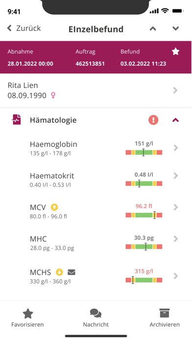 MVZ Labor Cottbus Screenshot