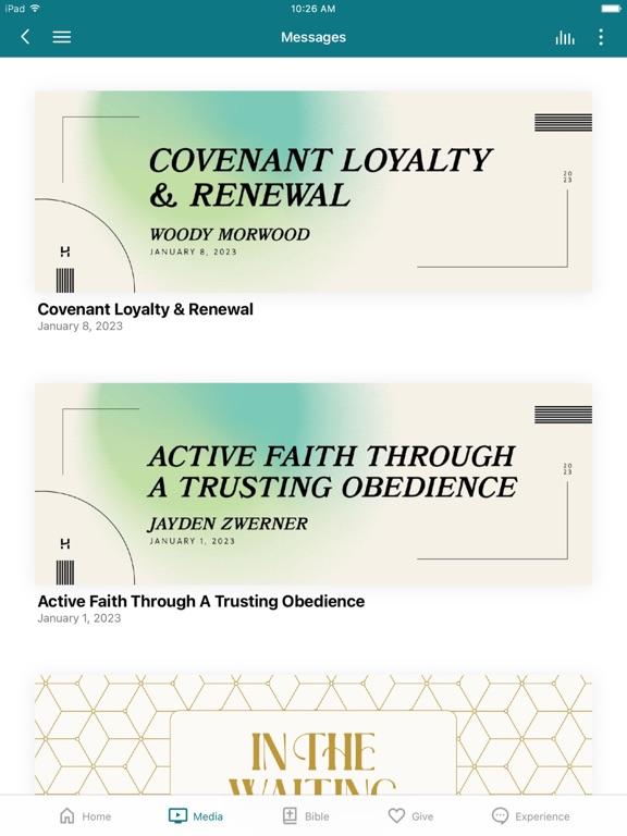Hillside Community Church iPad screenshot 3 - Lifestyle app