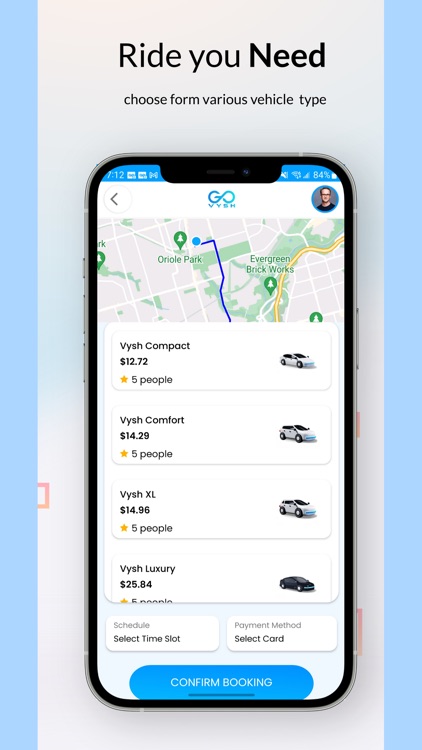 GoVysh - Request a ride