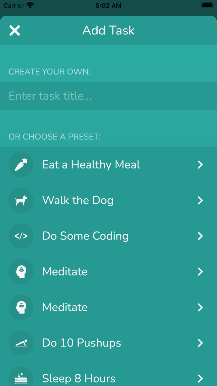 Habit Tracker Schedule Win