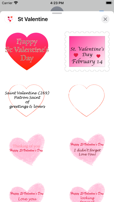 St Valentine stickers Screenshot