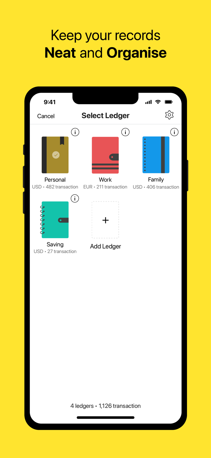 Money Ledgers Expense Tracker