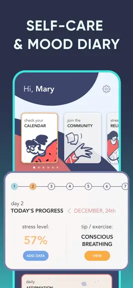 Game screenshot Aurora: self care & mood diary mod apk