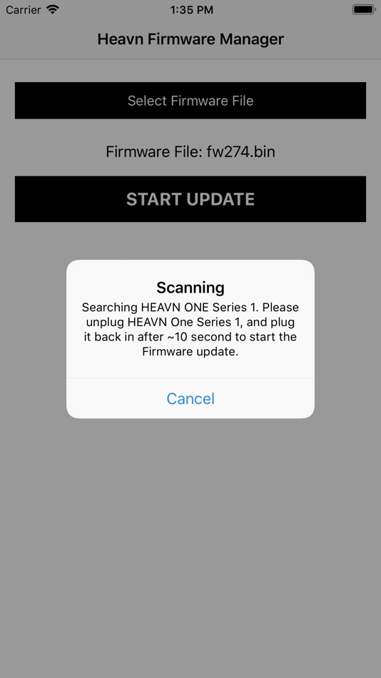 #3. HEAVN Software Update (iOS) Podle: HEAVN GmbH