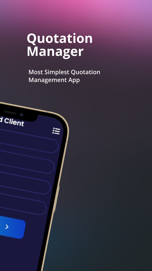 #5. Quotation Manager (iOS) Podle: Jasminder Pal Singh
