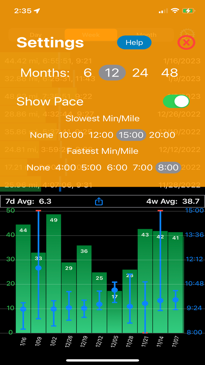 RunChart Workout Tracker