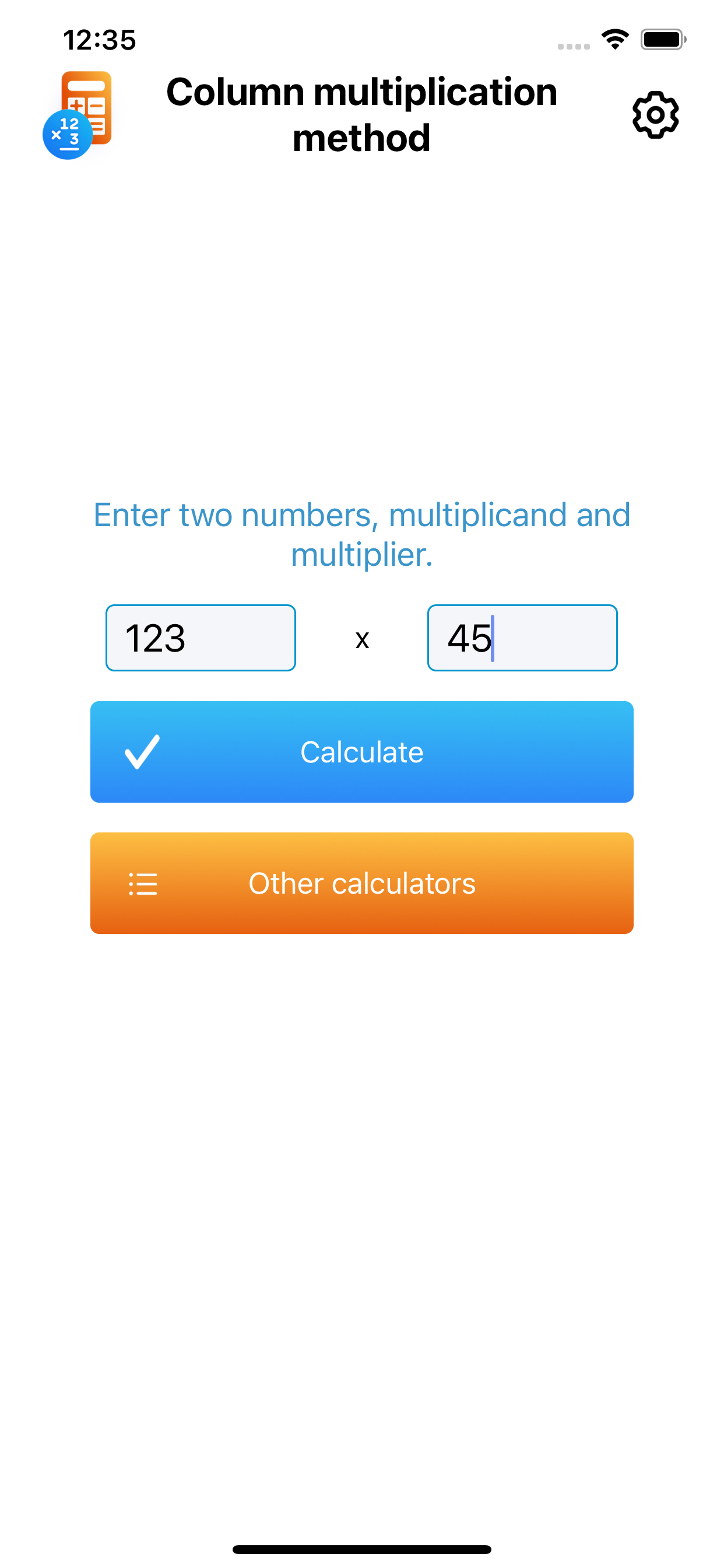 Column multiplication method
