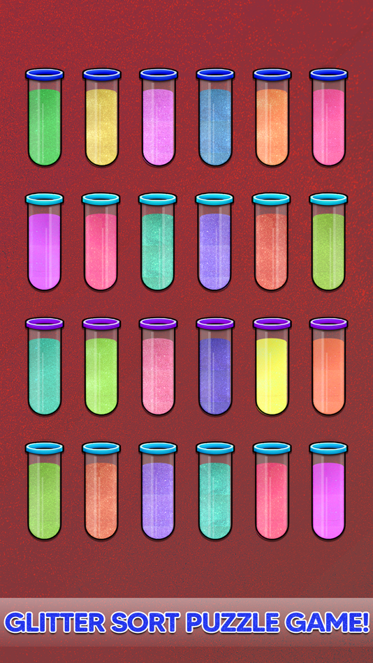 #5. Glitter Color Sort Puzzle (iOS) By: Makhdoom Aslam