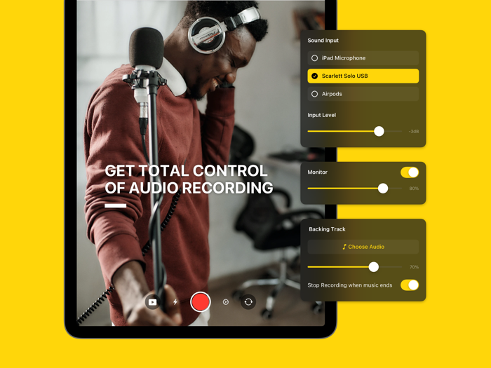 ProREC Camera and Audio Editor