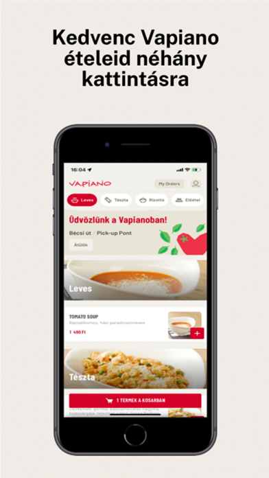 Vapiano Orders Screenshot