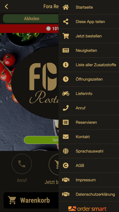 Fora Restaurant Screenshot