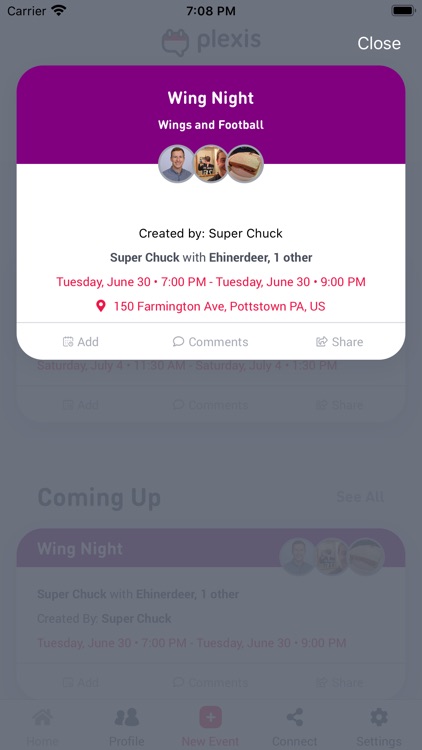 Plexis – Events With Friends screenshot-5
