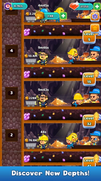 Gold Minor Tycoon Game Screenshot