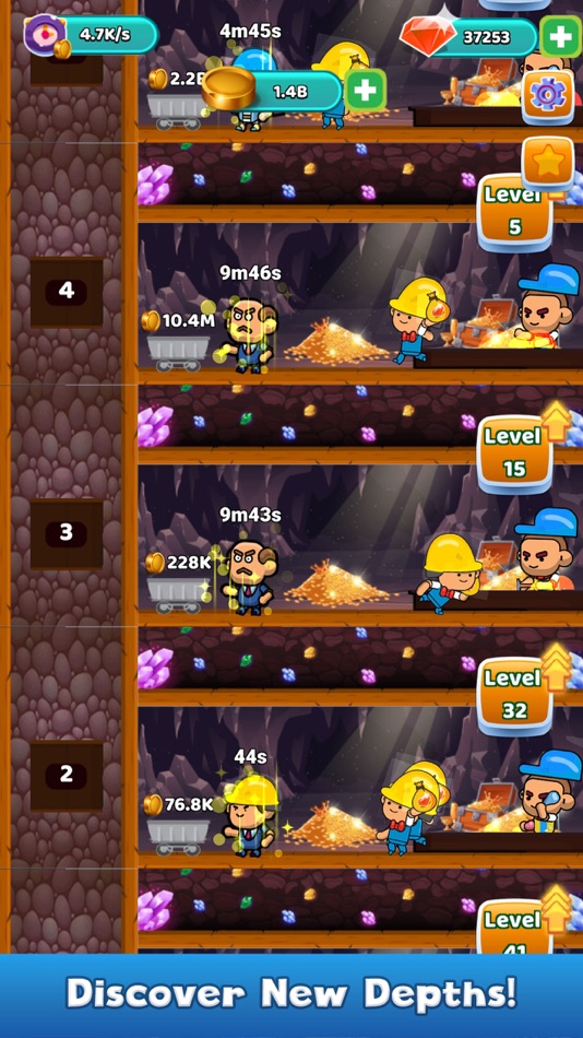 #3. Idle Gold Miner: Tycoon Game (iOS) Podle: Ammar Asif