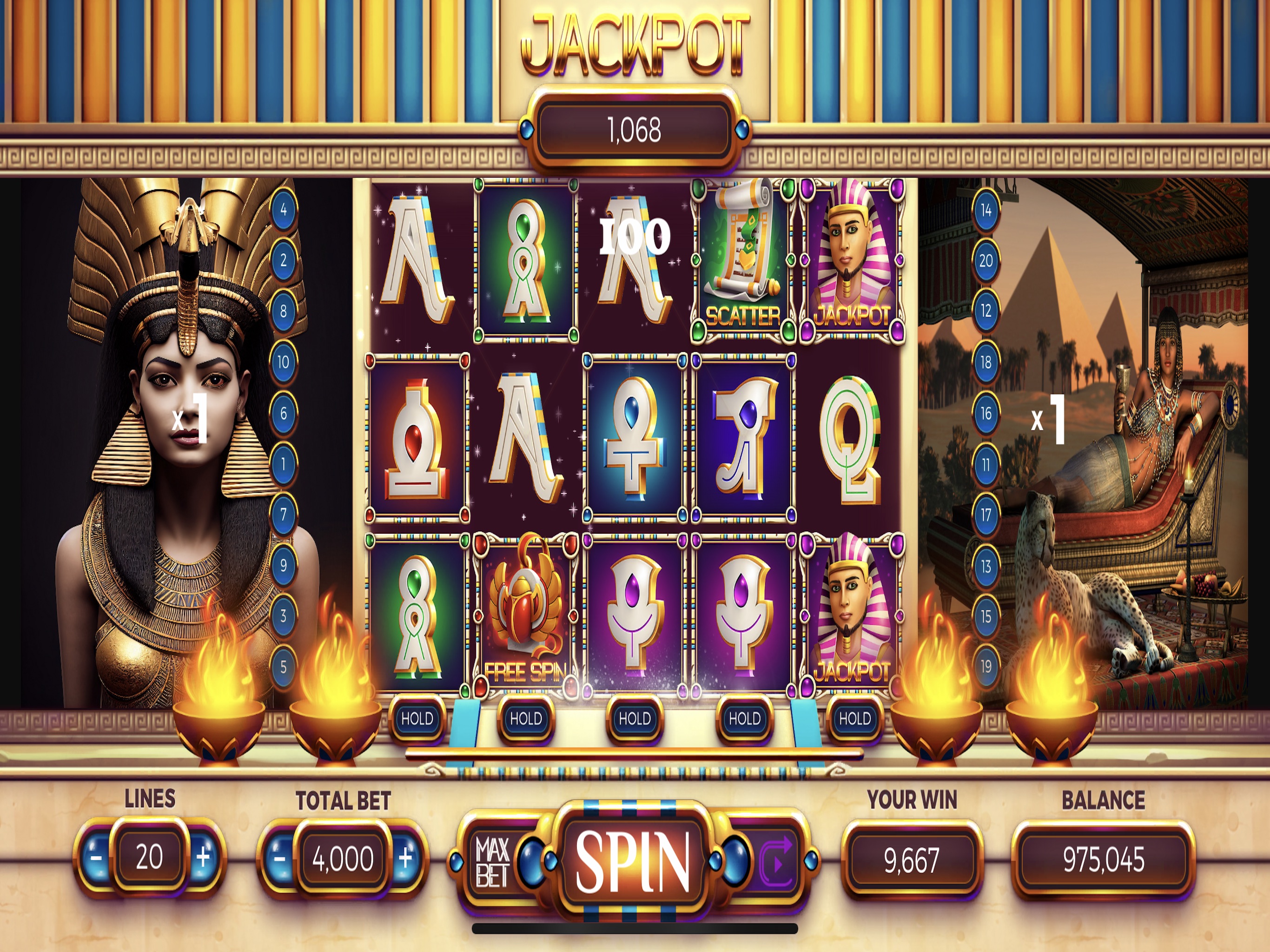 Cleopatra Slot Machineのおすすめ画像3