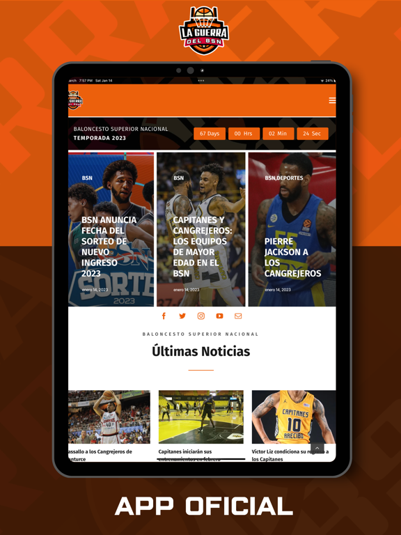 La Guerra BSN iPad screenshot 1 - Sports app
