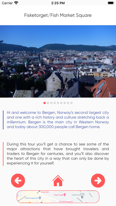 Bergen Tour App Light Screenshot