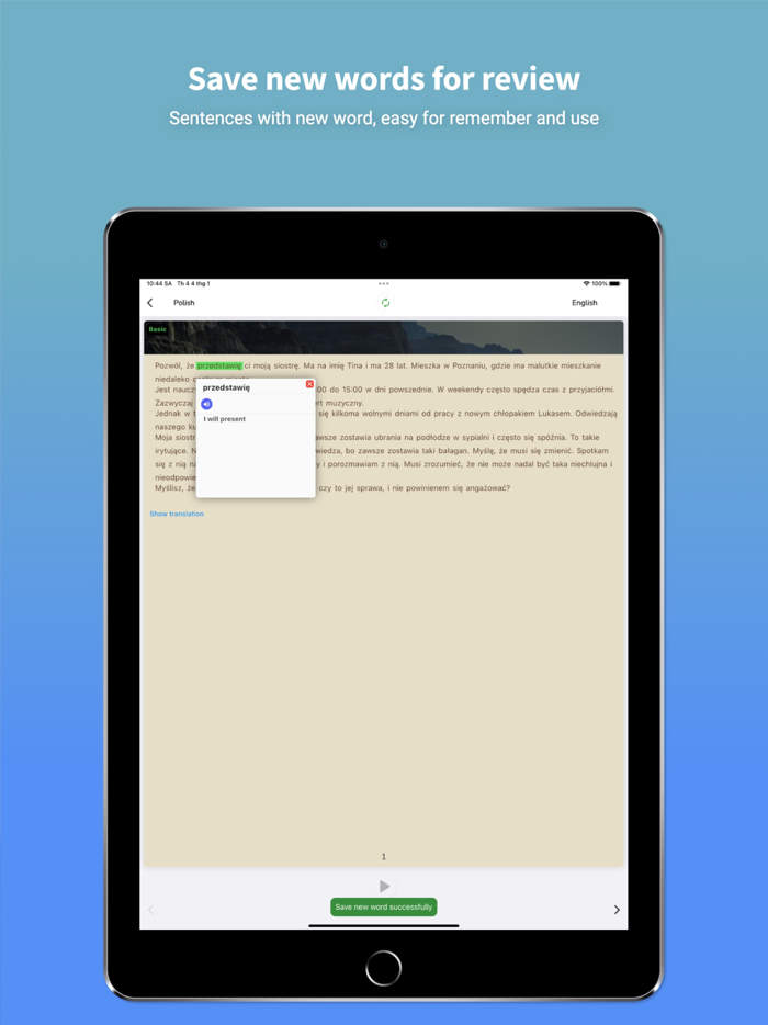 Polish Translator and Learn 