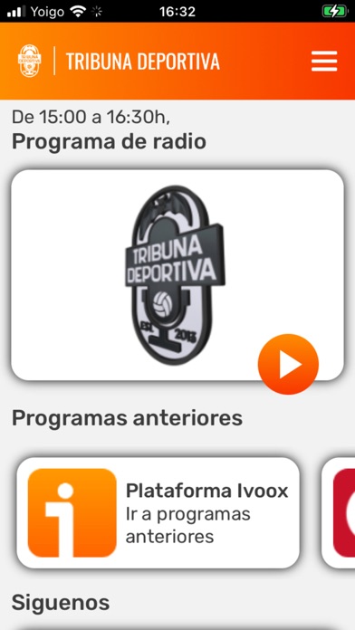 Tribuna Deportiva iPhone screenshot 1 - Sports app