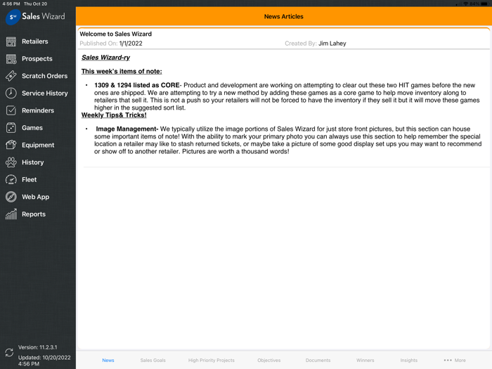 Sales Wizard for MTL