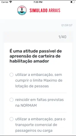Game screenshot Simulado Arrais Amador hack