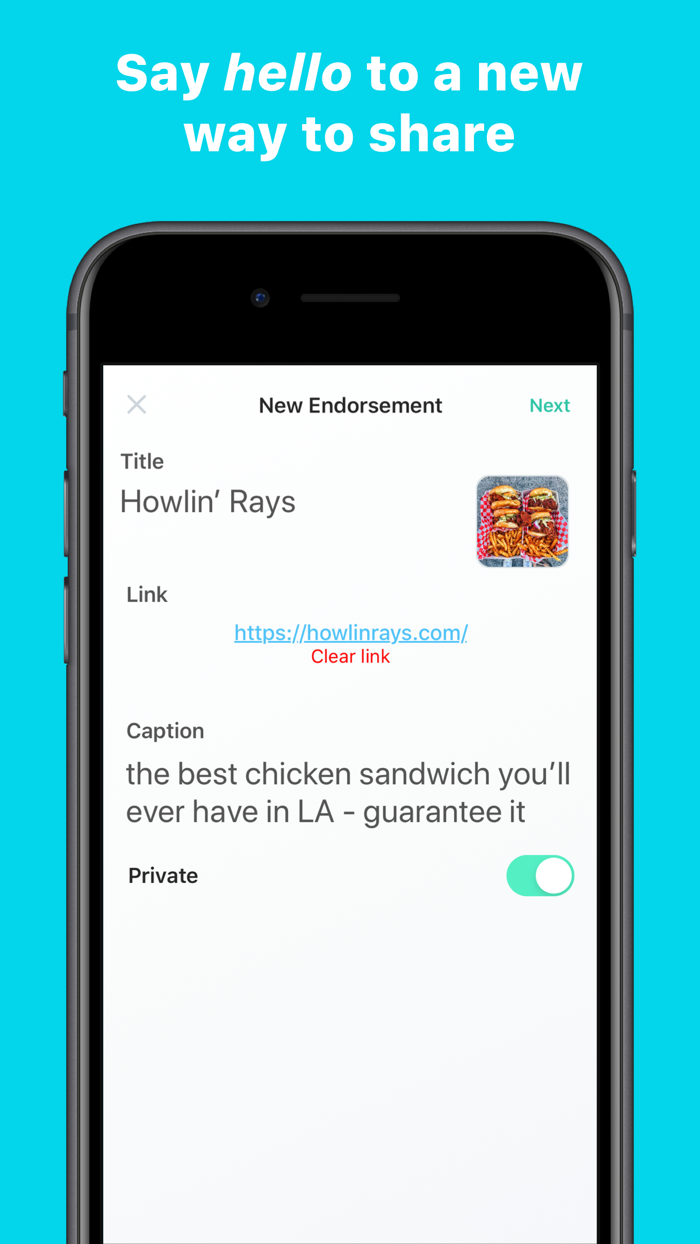 Endorse - Share Your Favorites