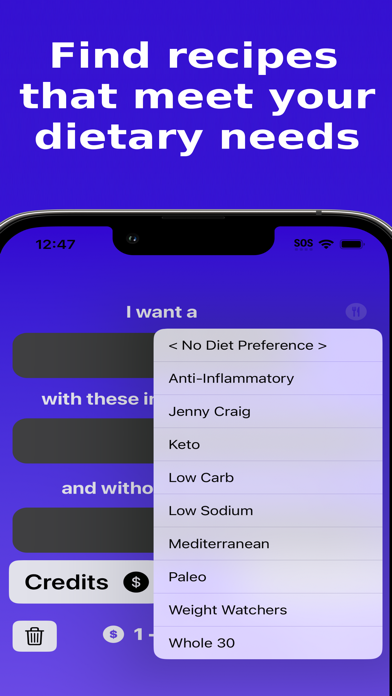 AI Recipes Diet Meal Plans Screenshot