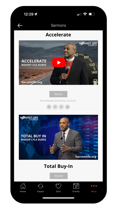 Harvest Life App Screenshot
