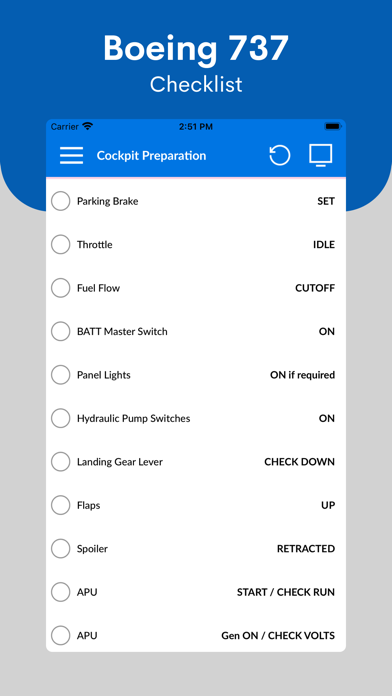Screenshot #1 pour Boeing 737 Checklist