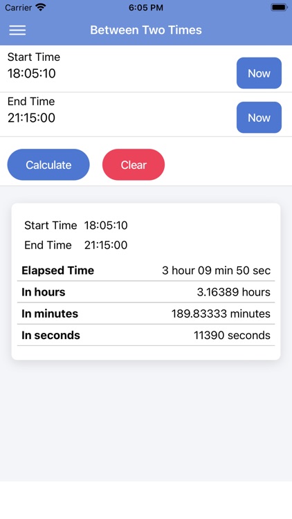 Time Duration/Add Calculator