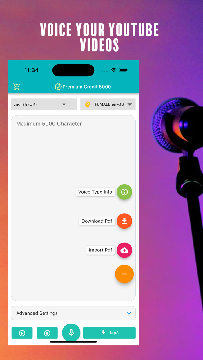 Narrator- text to speech tts