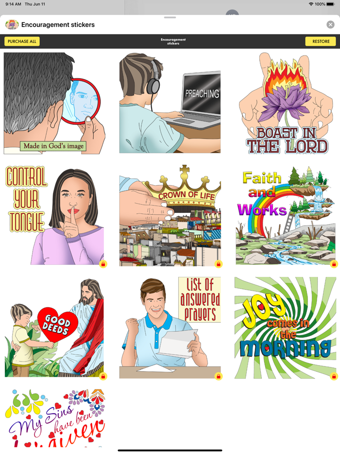 Encouragement stickers ·