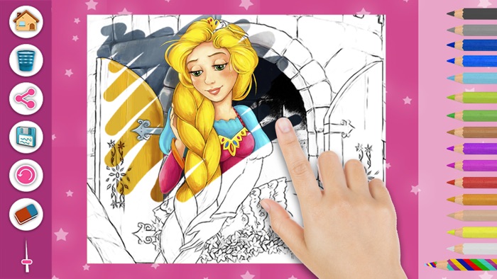 Magic Princess Coloring Book.
