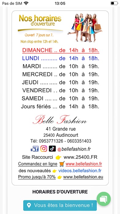 Belle Fashion Audincourt Screenshot
