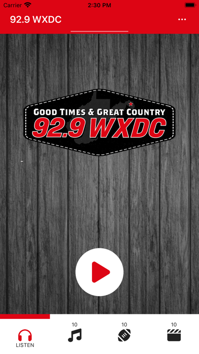 92.9 WXDC Screenshot