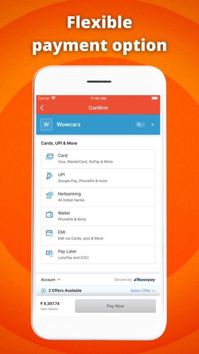 Wowcarz -Self drive car rental Screenshot