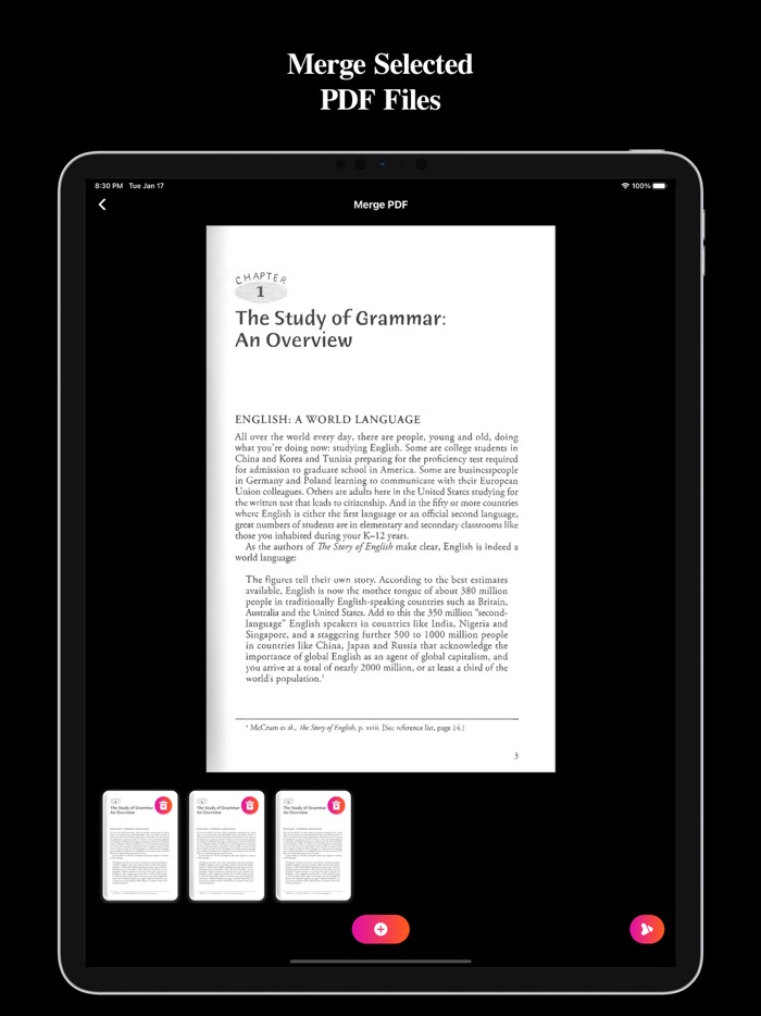 PDF Merge Extract and Reduce