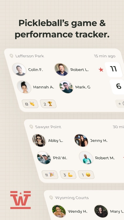 Wooden Pickleball Game Tracker