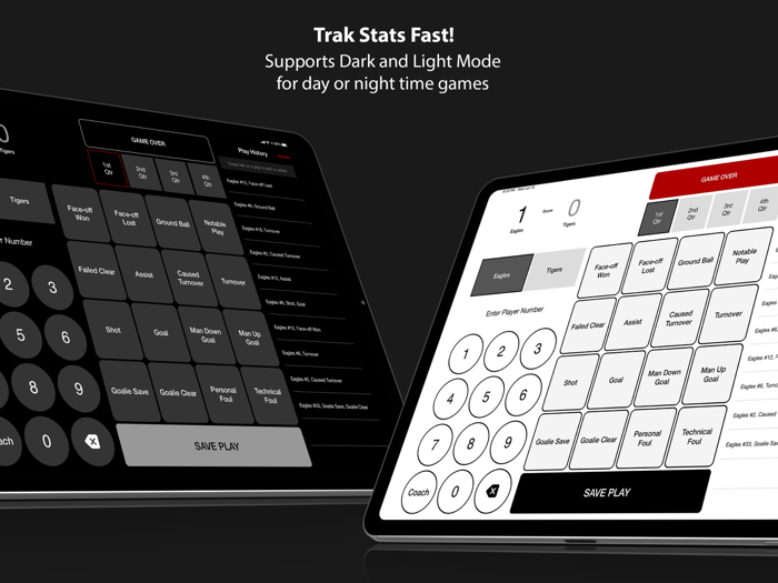 LaxTrak - Lacrosse Game Stats
