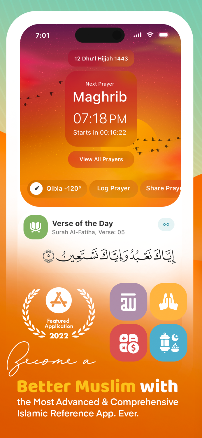 Muslim and Quran Islam Azan