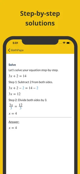 Game screenshot MathPapa - Algebra Calculator apk