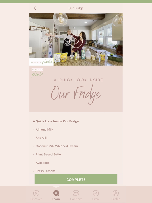 Raised On Plants iPad screenshot 2 - Lifestyle app