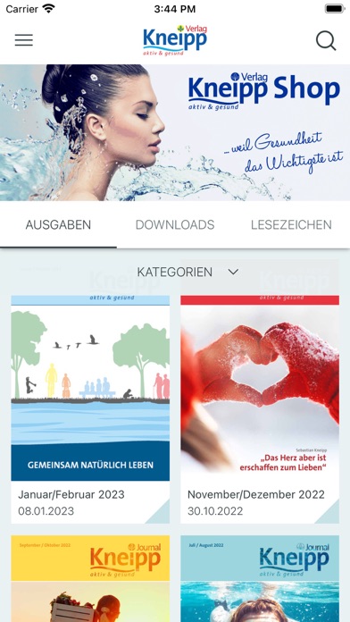 Screenshot #1 pour Kneipp-Journal