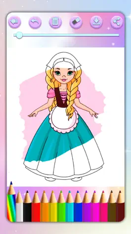 Game screenshot Fairy Princess Coloring Pages hack