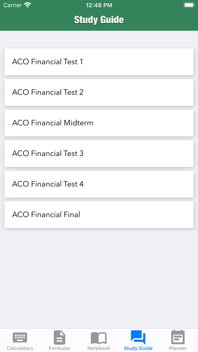 ACO Financial Screenshot
